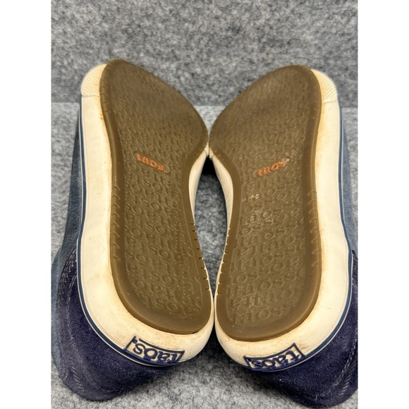 Taos Retro Star Sneakers Women Size 7.5 Blue Suede Lace Up Shoes - Picture 6 of 6